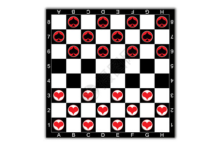 跳格器正方形跳棋黑色红色运动想像力棋盘白色插图图片