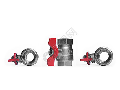 阀门导管管道合金白色配件坚果红色龙头图片