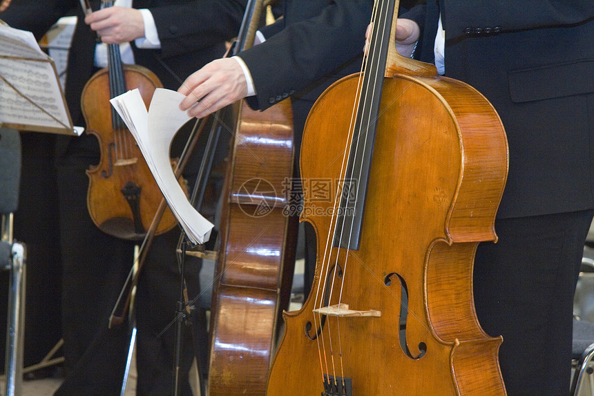 古典音乐的音乐会桌子乐器音乐家大提琴音乐笔记细绳小提琴乐队大提琴手图片