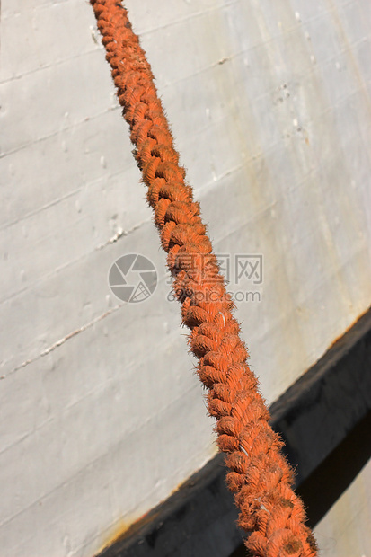 拖绳索具钓鱼桅杆金属船尾绳索码头指南针渔船港口图片