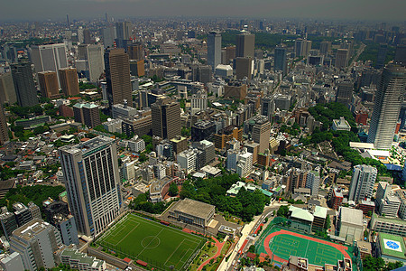 东京高层建筑城市首都旅游旅行远景全景摩天大楼街道景观背景图片