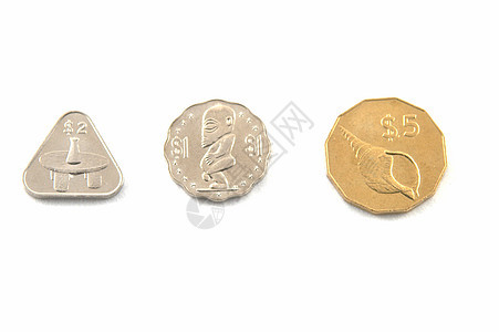 库克群岛的硬币合金圆圈财政货币财富现金金属女王铸币白色图片