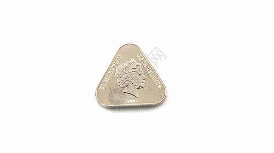 库克群岛的硬币圆圈白色货币现金合金金属财富财政女王铸币图片