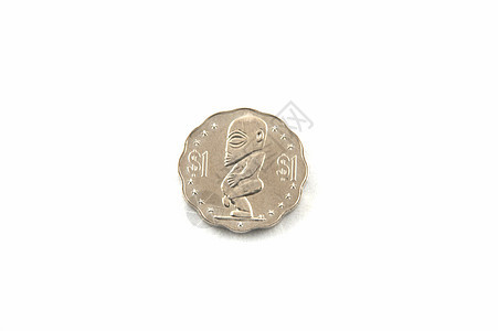 库克群岛的硬币圆圈金属现金合金女王铸币财政财富白色货币图片
