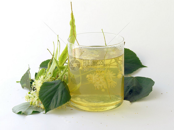 林顿鲜花的草药茶卫生草本植物保健图片
