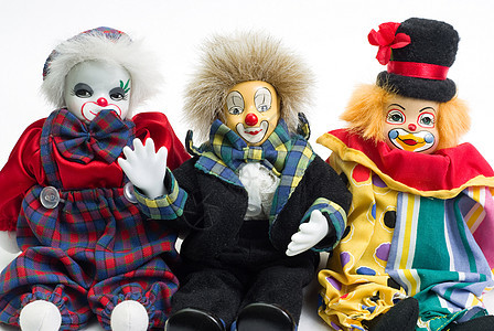 小丑三重唱数字手工塑像傻子帽子微笑三重奏工艺艺术娃娃图片