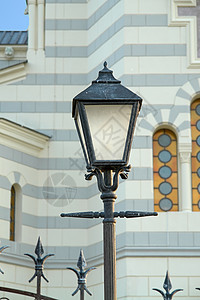 街灯枝形蓝色灯柱艺术亮度玻璃电气吊灯灯笼邮政图片
