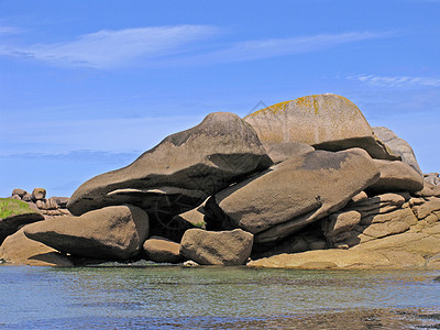 普卢马纳克 岩石 布列塔尼帝国海岸地貌花岗岩风景图片