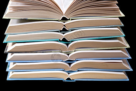 打开 堆叠的书本出版物白色教学数据团体教科书体积故事知识图书馆图片