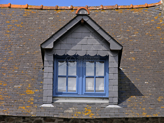 布列塔尼Mont-Dol附近的窗口图片