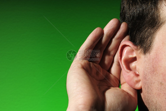监听男性绿色听力演讲耳语助听器图片