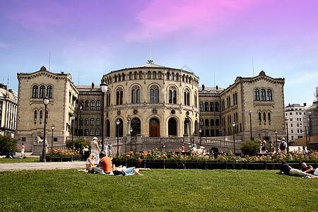 Stortinget 发动机议会政治建筑首都晴天国家人群建筑学图片