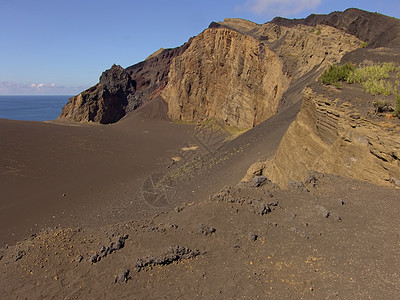沿海海岸沙漠海洋环境岩石孤独受保护蓝色天空山脉风景图片