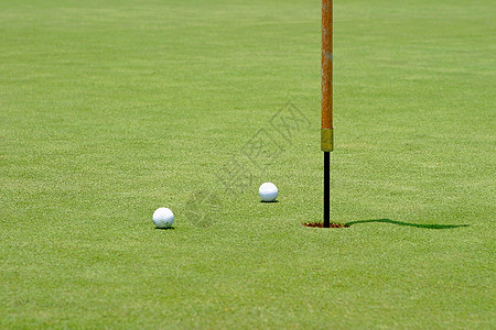 高尔夫平白色乐趣草地旗杆娱乐假期绿色推杆高尔夫球课程图片