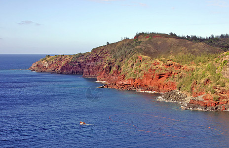 Maui 红色克里夫和水图片