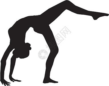 体操女孩学校女性运动员沉思游戏肌肉艺术杂技插图平行线图片