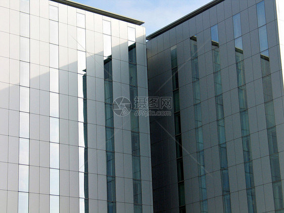 现代办公大楼摩天大楼反光框架建造技术玻璃建筑学城市建筑物办公室图片