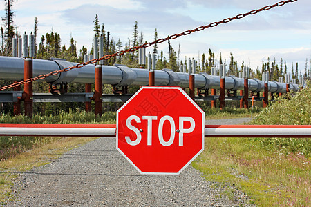 停止石油管道背景图片