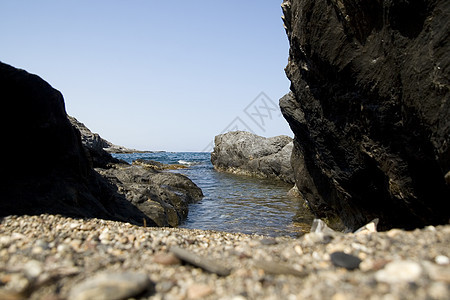 地中海沿岸的珊瑚礁问题支撑洪水利润喘息石头废墟假期岩石陷阱图片