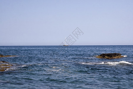 地中海沿岸的珊瑚礁问题洪水喘息利润石头游艇支撑假期废墟岩石陷阱图片