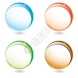 球面圆形气泡按钮插图反射白色技术地球海洋艺术图片