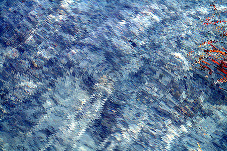 蓝色液体波浪反射热带背景图片