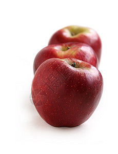 红苹果食物水果小吃生活方式健康饮食红色背景图片