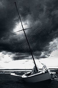 圣约翰新不伦瑞克加拿大酿造白色乡村天气海洋天空黑色风暴风景桅杆图片