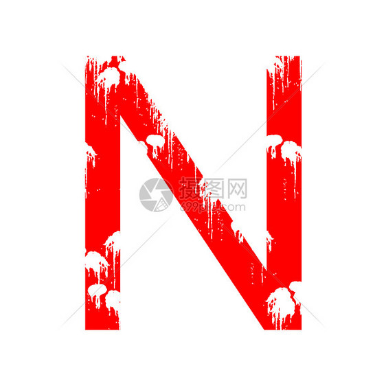 来信N邮票红色数字白色橡皮字母斑点剪贴簿字体图片