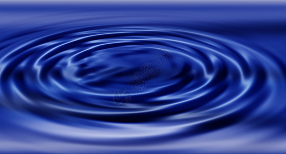 抽象水波涟漪艺术液体插图蓝色背景图片