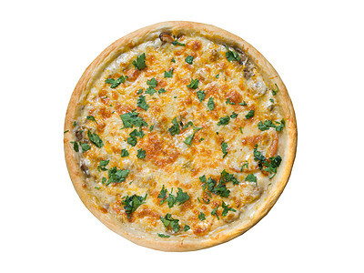 披萨和意大利菜饮食火腿用餐育肥营养面团美食午餐脆皮圆圈图片