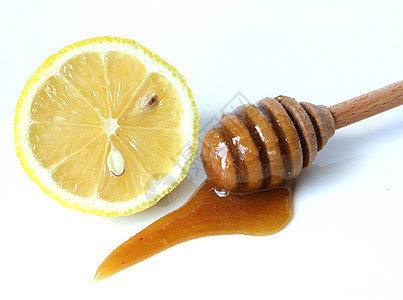 蜂蜜和柠檬草药药学药店疗法植物背景图片
