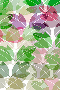 树叶样式邮票韵律插图植物烙印叶子森林季节图片