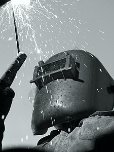 焊焊工安全焊机金属面具工作男人劳动生产火焰火炬图片