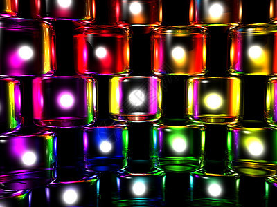多样化圆柱体凝胶积木插图细胞彩虹电脑玻璃建筑想像力墙纸图片