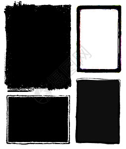 相片边缘和框架电影边界粒状黑与白黑色白色放大机摄影剪贴簿链轮背景图片