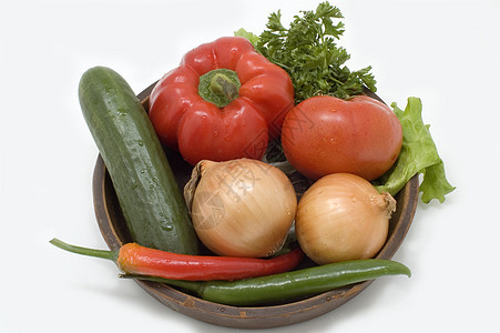 新鲜蔬菜香料绿色黄瓜烹饪辣椒营养胡椒红色厨房白色图片