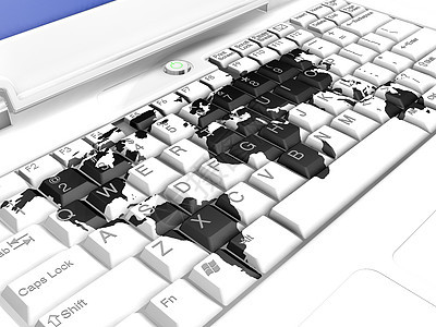 全面全球进入笔记本老鼠屏幕键盘电脑技术网络商业概念监视器背景图片