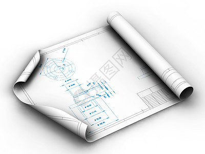蓝图构造工具建筑师白色插图背景图片