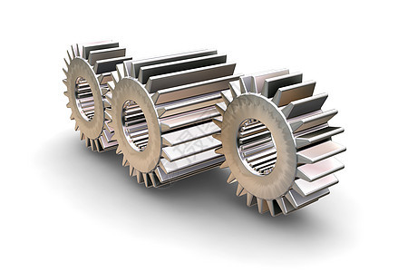 齿轮概念白色车轮插图机器机械合金工业轮子背景图片