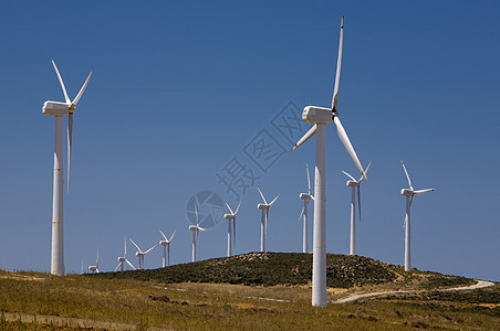 风力涡轮机个性创新风车场地活力太阳力量刀刃天空农场图片
