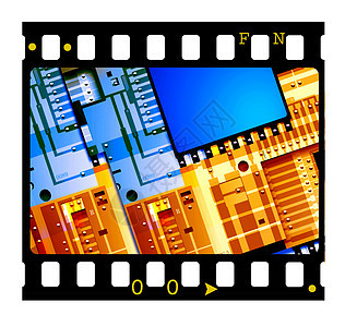 35毫米电影架照片屏幕电影空白数字艺术记忆导演运动倒数图片