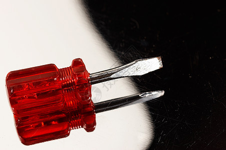 螺丝刀反光工作工具金属手柄塑料司机红色作坊图片