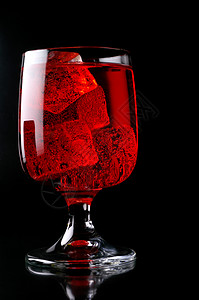 杯红酒 加冰封口(C2)背景图片