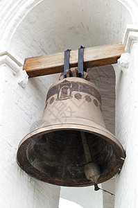 教堂上的旧铜铃图片