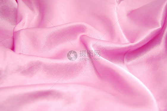 粉色材料丝绸波纹光泽海浪纺织品奢华床单柔软度折叠图片
