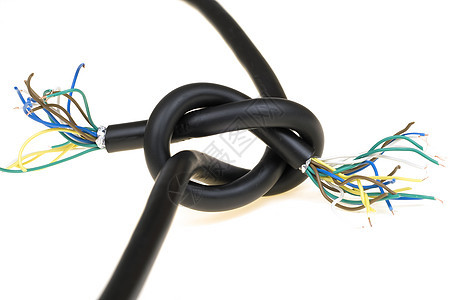 断线电缆电讯插头破坏维修白色黑色金属图片