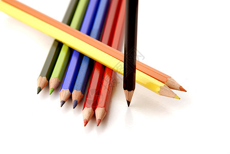 铅笔创造力艺术家木头草图绘画教育娱乐彩虹线条学校图片
