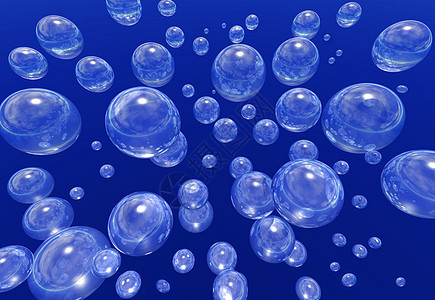 气泡泡沫肥皂反射火花蓝色漂浮背景图片