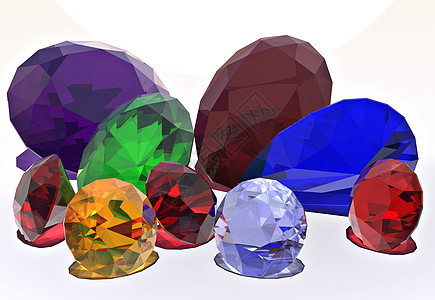 珠宝钻石财富奢华玻璃水晶插图石头粉色反思宝石图片